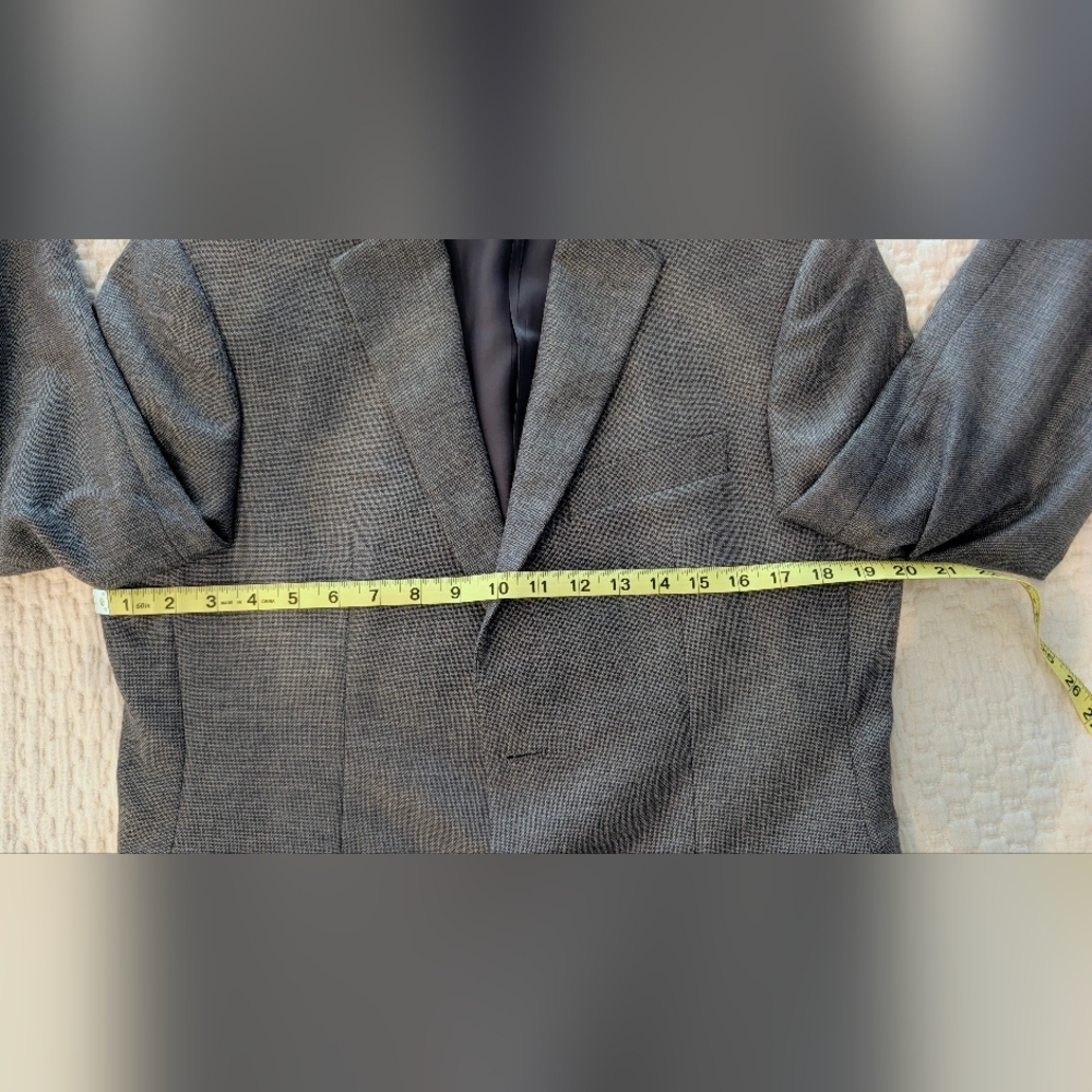Ralph Lauren 100% Wool Blazer Mens Jacket Sport Coat Gray Fully Lined Sz 38S - Picture 7 of 13